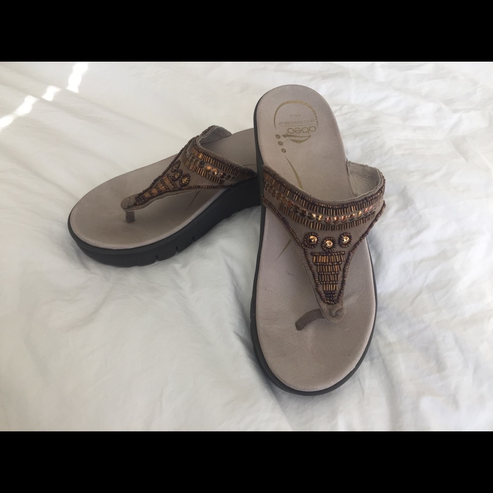 Abeo Leather Neutral Mystic Sandals - Tan